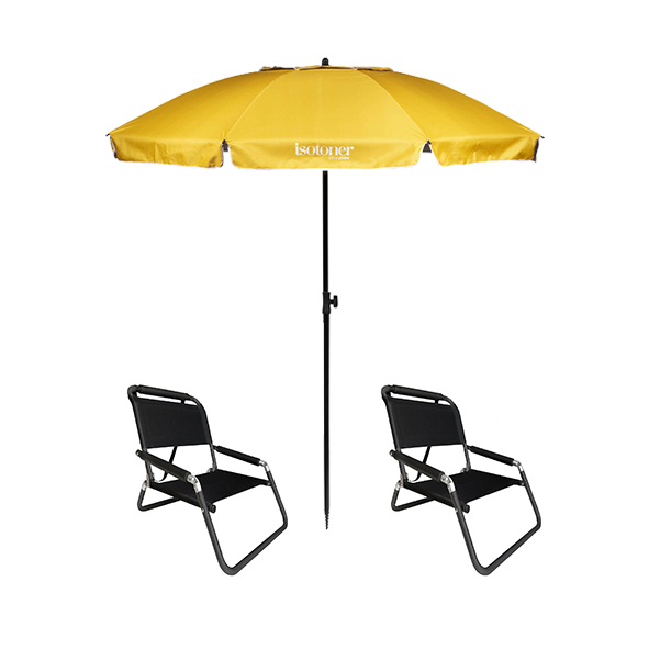 2 petites chaises + parasol